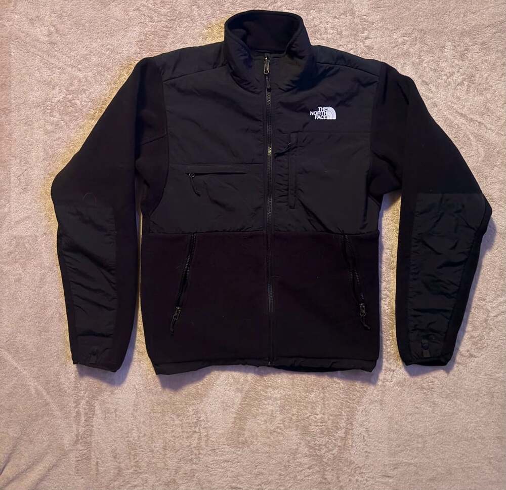 The North Face Denali Fleece Jacket Men's Size S Black Full Zip